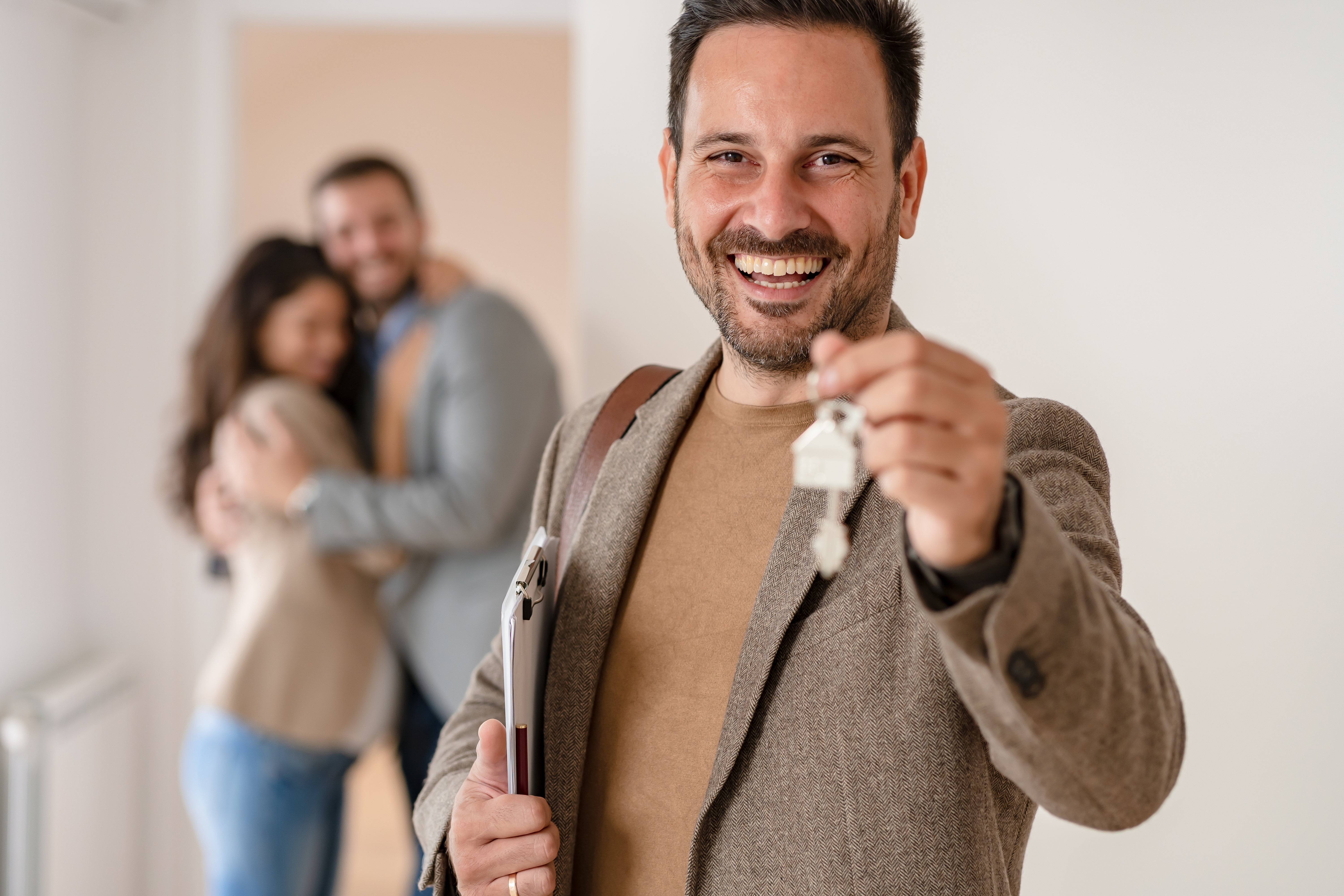 estate agent with vendors